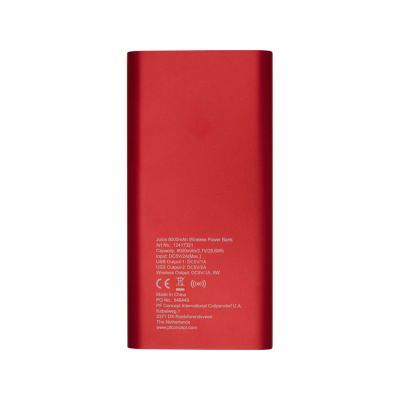 Беспроводное портативное зарядное устройство емкостью 8000 мАч Juice, красный-2