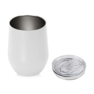 Вакуумная термокружка Sense, непротекаемая крышка, крафтовая упаковка, белый-1