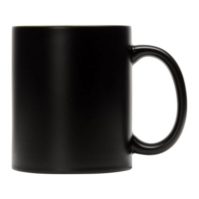 Кружка-хамелеон Surprise матовая, черный/желтый-1