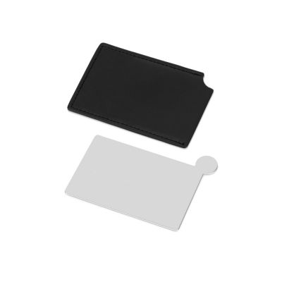 Зеркало в чехле Style, серебристый/черный-2