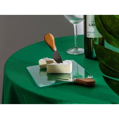 Набор для сыра Dorblue из стеклянной доски и вилки с ножом-8