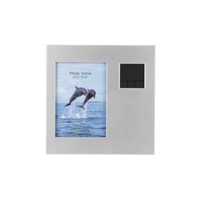 Часы Рамка, серебристый-1