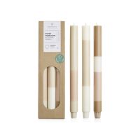 Originalhome свечи из многослойного известняка - набор из 3 штук - Белый