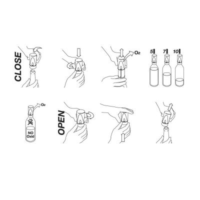 Винный насос и стоппер Pump It, черный-6