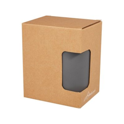 Керамическая кружка Perk объемом 480 мл, серый-4