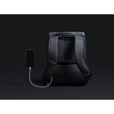 Водостойкий антикражный рюкзак Clickpack для ноутбука 15.6, черный-18