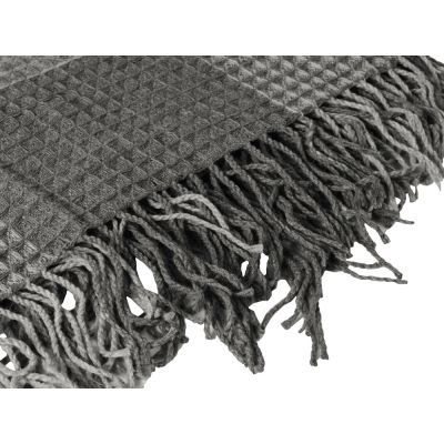 Плед акриловый Gaufre, серый-2