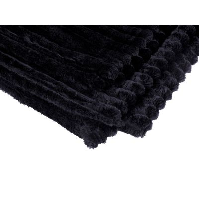 Плед Wave флисовый, черный-2