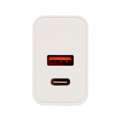 Сетевое зарядное устройство c выходами USB-A и USB-C Recharger Pro, быстрая зарядка QC/PD, 30 Вт, белый-2