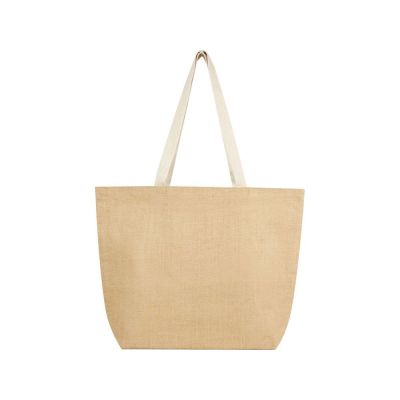 Эко-сумка Juta 12 л из джута плотностью 300 г/м2, белый-1