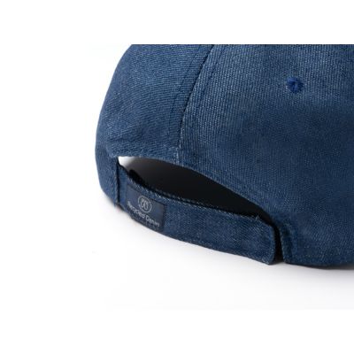 Бейсболка 6 панельная ISBUD из переработанной джинсовой ткани-3
