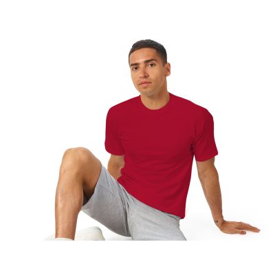 Футболка из френч терри Warsaw унисекс 220гр, красный-3