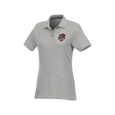 Женское поло Helios с коротким рукавом, серый яркий-5