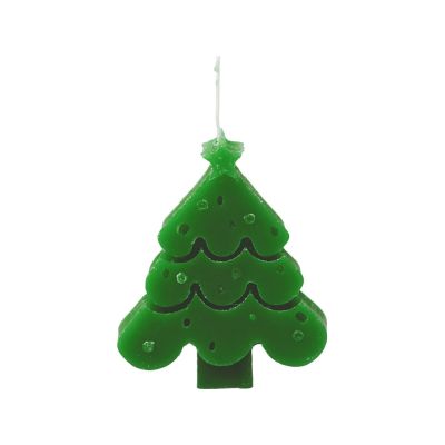 Свеча Елочка, зеленый-1