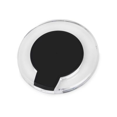 Беспроводная зарядка Pod со светодиодной подсветкой, черный-2