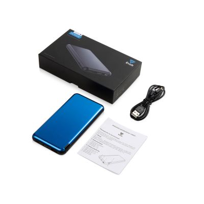 Внешний аккумулятор Forge v.2 металл, 10000mah, синий-6