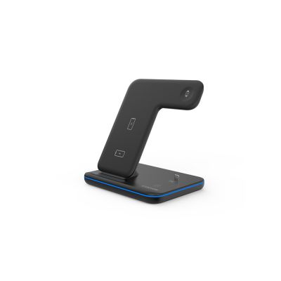 Беспроводное зарядное устройство для гаджетов 3-в-1 с технологией QI Canyon WS-302 (CNS-WCS302B), черный-0