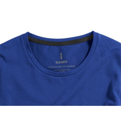 Ponoka мужская футболка из органического хлопка, длинный рукав, синий-2