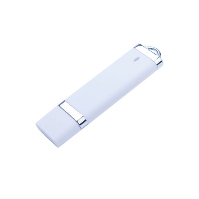 USB-флешка на 2 ГБ с покрытием soft-touch Орландо,  белый-0