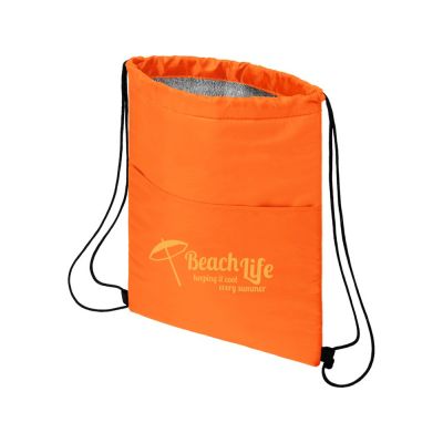 Сумка-холодильник Oriole на шнуровке на 12 банок, оранжевый-5