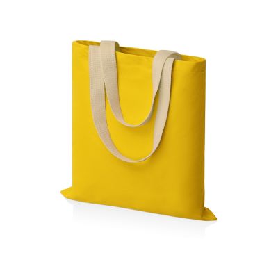 Сумка для шопинга Steady из хлопка с парусиновыми ручками, 260 г/м2, желтый-0