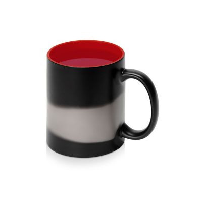 Кружка-хамелеон Surprise матовая, черный/красный-2