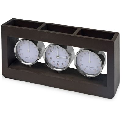 Погодная станция Трилогия, коричневый/серебристый-0