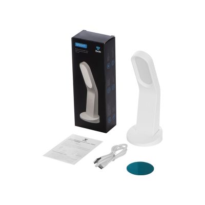 Мультифункциональный ночник Bright, на подставке, белый-4