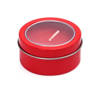 Ароматическая свеча FLAKE с запахом ванили, красный-5