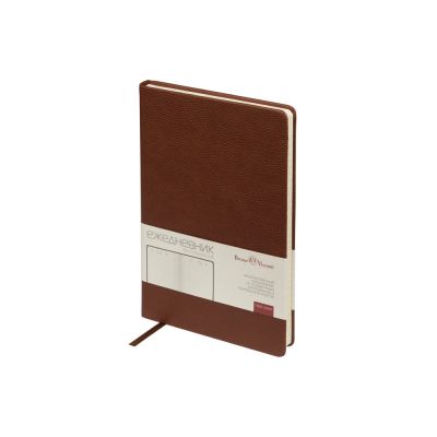 Ежедневник недатированный А5 Loft, коричневый-0