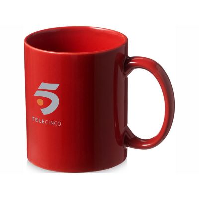 Кружка керамическая Santos, красный-5