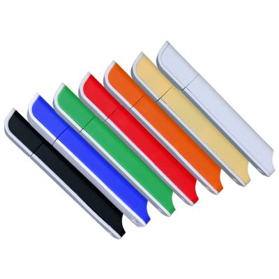 Флешка прямоугольной формы, оригинальный дизайн, двухцветный корпус, 32 Гб, белый-4