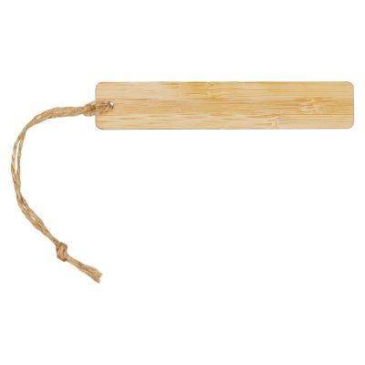 Закладка с линейкой из бамбука Bookmark, натуральный-2