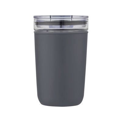 Bello, стеклянная кружка объемом 420 мл с внешней стенкой из переработанного пластика, серый-1