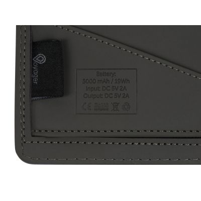 Органайзер с функцией беспроводной зарядки Manner, 5000 mah, темно-синий-9