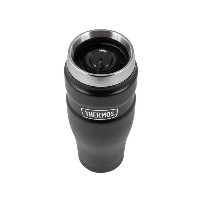 Кружка-термос из нерж. стали тм THERMOS SK1005BK (Matte Black) 0.47L, черный-1