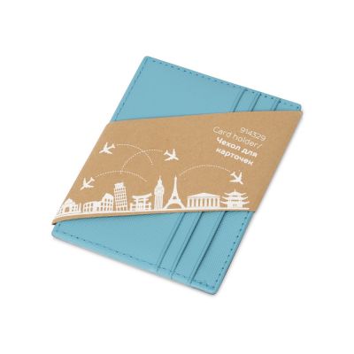 Чехол для карточек и купюр Weekend из ПВХ, голубой-6