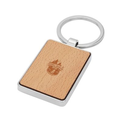Прямоугольный брелок Mauro из бука, дерево-4