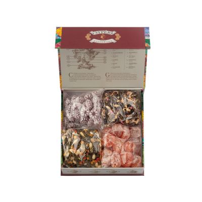 Подарочный набор c купажами чая и сладостями Весенние птицы-1