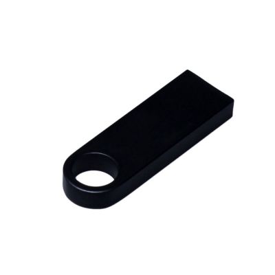 USB 3.0-флешка на 16 Гб с мини чипом и круглым отверстием, черный-0