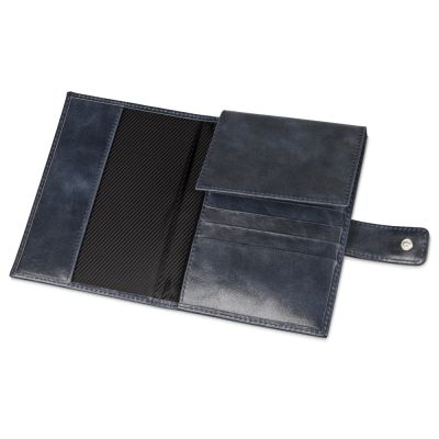 Бумажник путешественника Druid с отделением для паспорта, темно-синий-1