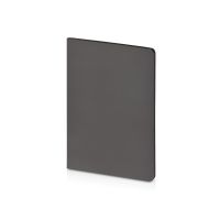 Бизнес-тетрадь А5 Pragmatic Contrast, 40 листов в клетку, серый с черным срезом