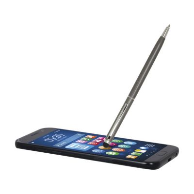 Шариковая ручка Ore алюминиевая со стилусом - Titanium-3