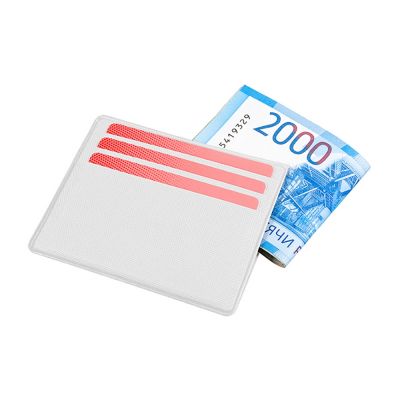 Картхолдер для денег и шести пластиковых карт Favor, белый-1