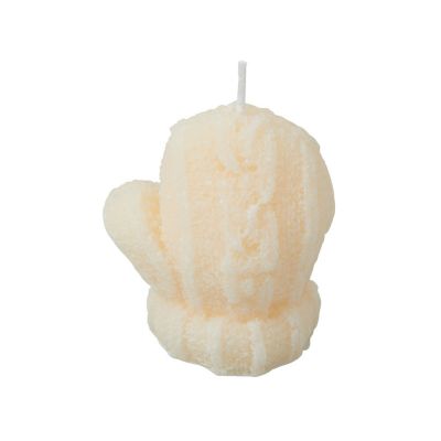 Свеча Рукавичка, молочный-0