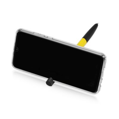 Ручка-стилус пластиковая шариковая многофункциональная (6 функций) Multy, желтый-3