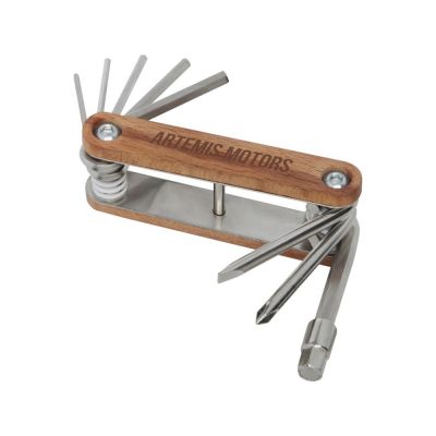 Fixie долговечный компактный многофункциональный инструмент для велосипедов с 8 функциями, дерево-6