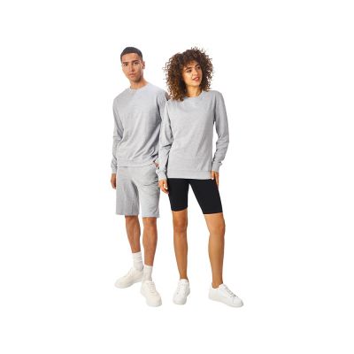 Свитшот Warsaw 220гр, унисекс, серый меланж-5