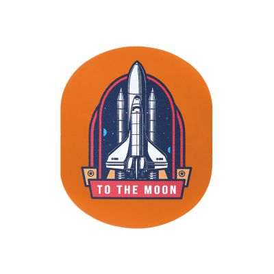 ПАТЧ ОВАЛ soft-touch (оранжевый ) 6,0 х 5,0 см-3