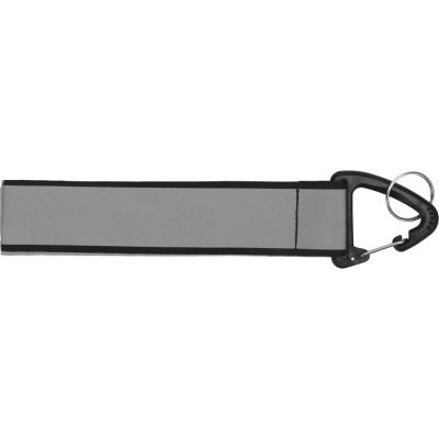 Светоотражающий брелок Reflector, серебристый/черный-1